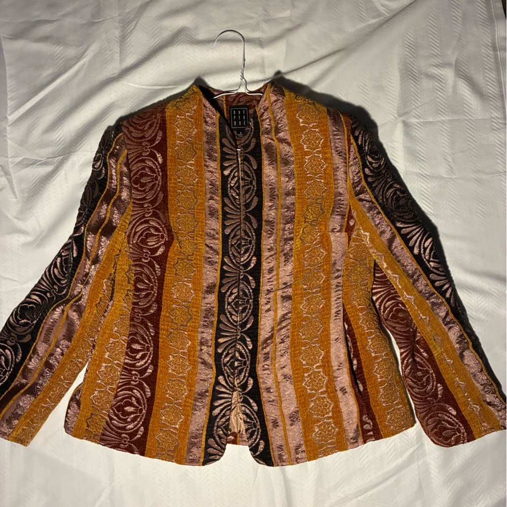 Elegant Multicolor Velvet Blazer